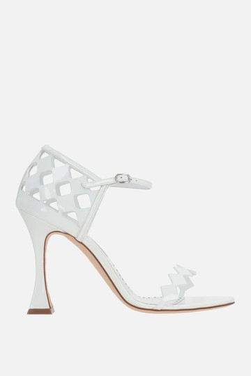 MANOLO BLAHNIK Kalun patent leather sandals Woman