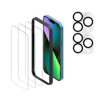 TEKQ iPhone 14 Pro 9H鋼化玻璃 螢幕保護貼 3入 附貼膜神器 送鏡頭保護貼2片