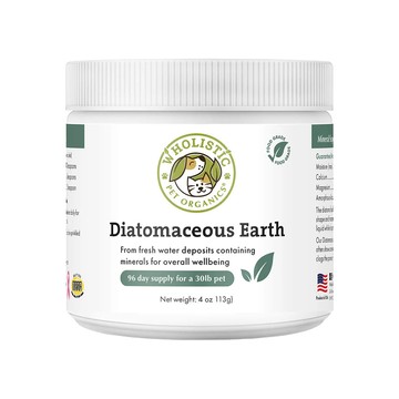 Wholistic 【2入組】美國 Pet Organics-天然有機寵物保健品-矽藻土 4oz (113g) 全年齡犬貓