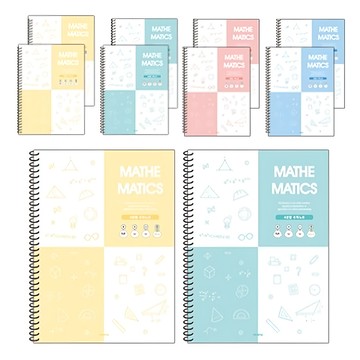 PENPIA 2000 四象限分隔數學練習筆記本 10本 顏色隨機