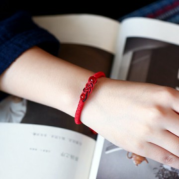 蘇工同心結紅繩手鏈 男女款情侶手鏈 本命年 閨蜜禮物 手工編織
