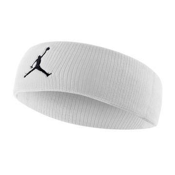NIKE 耐吉 JORDAN 喬丹 DRI-FIT 單色頭帶  96% 尼龍 4% 橡膠  單一尺寸  1條  白色