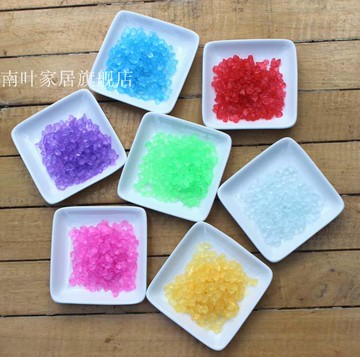 苔蘚微景觀生態瓶裝飾品 多彩玻璃晶石 造景用品 彩石 玻璃晶石