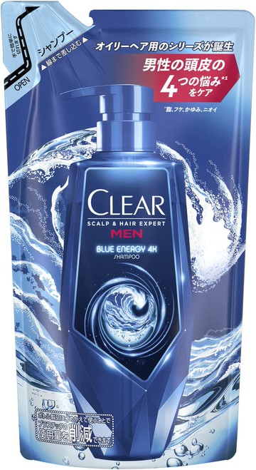 Unilever CLEAR Blue Energy 4x Scalp Shampoo Refill 280g