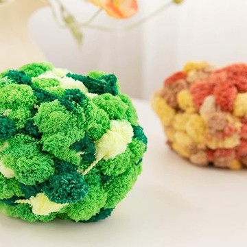 毛球紗線每團100克蓬鬆的毛球紗線毛球紗線用於嬰兒毛毯等