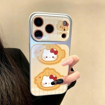 魚餅凱蒂適用蘋果17AIR/16PROMAX手機殼15PLUS大視窗14iPhone13套