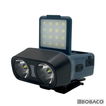 【感應式雙光源照明帽夾燈-3色】頭燈 感應燈 夜釣燈 釣魚頭燈 充電輕便頭戴燈 紅光緊急燈