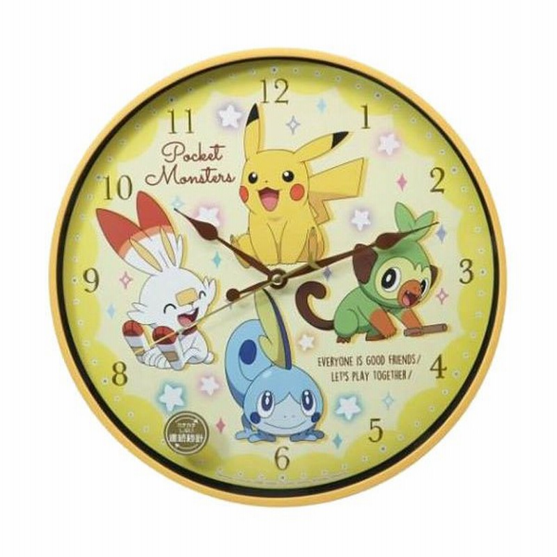 ポケットモンスター インデックスウォールクロック ハッピー 壁掛け時計 時計 ポケモン ピカチュウ グッズ キャラクターグッズ ポケモンキャラクターグッズ 通販 Lineポイント最大0 5 Get Lineショッピング