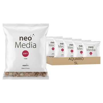 AQUARIO neo 優質濾材 弱酸 MEDIA Soft  5L  1盒