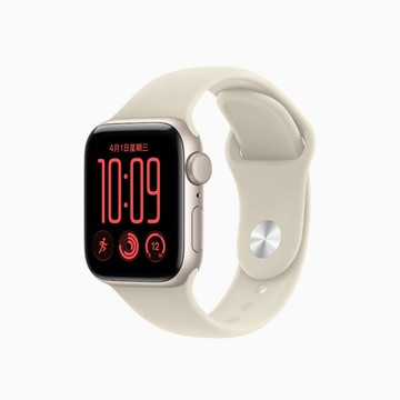 Apple Watch SE 3 40mm星光色鋁金屬錶殼 搭配星光色運動錶帶M/L (GPS)