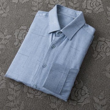 簡約系！柔軟舒適！秋季新款長袖襯衫男休閑襯衣一線品牌剪標男裝