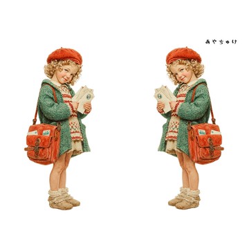 【11月新品2】08-108-0056 人物貼紙 聖誕復古風