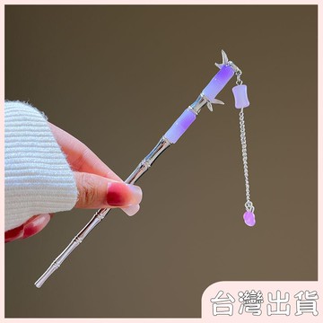 ✨臺灣出貨✨【飾飾如意】古風流蘇髮簪慵懶步搖合金簪子簡約挽發盤發器新中式旗袍漢服髮釵