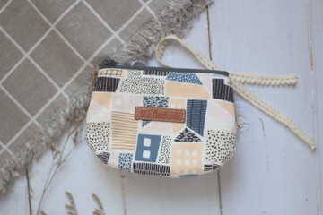 手作三層零錢包。童話小房子