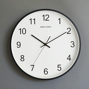 掛鐘簡單大氣無聲客廳餐桌家庭2024新款格柵極簡風設計感鐘表/掛鐘/時鐘/鐘錶/時間鐘/客廳掛鐘