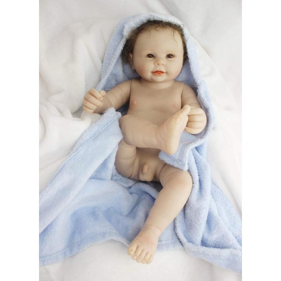 45CM Bebe Reborn Doll Girl Full Body Soft Solid Silicone Reborn