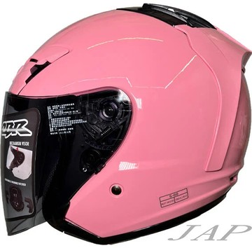 cbr s60素色 櫻花粉 r帽 內襯全可拆洗 半罩 安全帽 超透氣孔