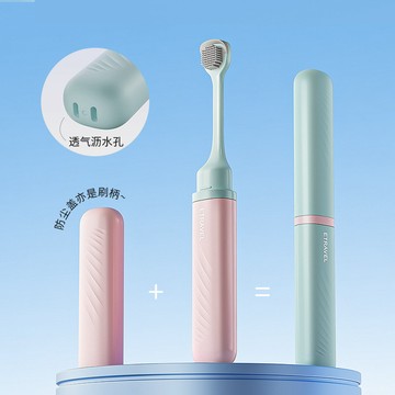 便攜差旅口腔清潔舌苔清潔刷軟膠舌苔清潔器颳舌器雙頭一體