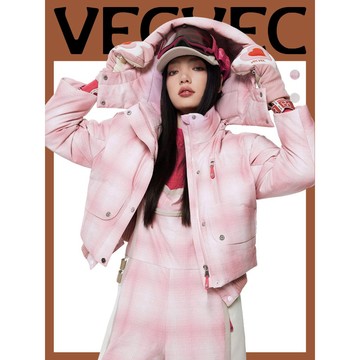 【官方正品】VECVEC雙板滑雪服套裝女 P棉外套滑雪服 女士滑雪服 加厚保暖揹帶褲 防風防水單板耐磨滑雪服