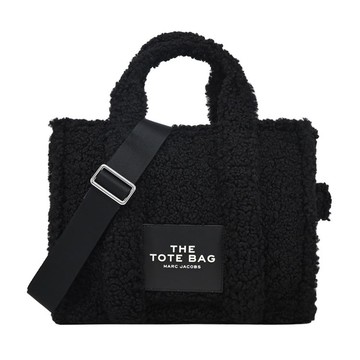 MARC JACOBS THE TEDDY MEDIUM TOTE泰迪兩用托特包-中/黑_廠商直送
