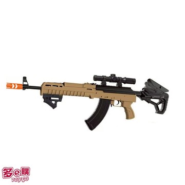 AKS卡賓槍電動水彈槍 七彩噴火夜光版G890-1C