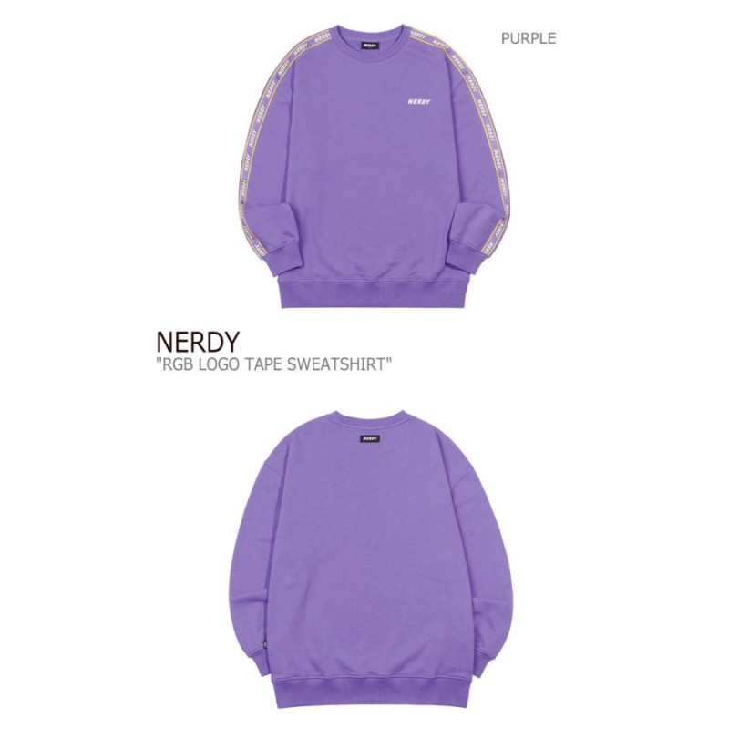 ノルディ トレーナー NERDY RGB LOGO TAPE SWEATSHIRT RGB ロゴ テープ