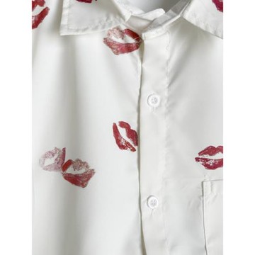 Men's solid color loose fitting casual buttoned shirt 男襯衫