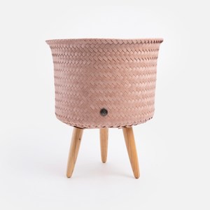 Handed By Up編織盆器M 粉