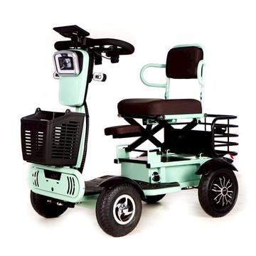 公司貨 可開發票 電動代步車 小巴士Q60老年代步車殘疾人助車電動四輪車代步方便出行工廠直銷 快速出貨