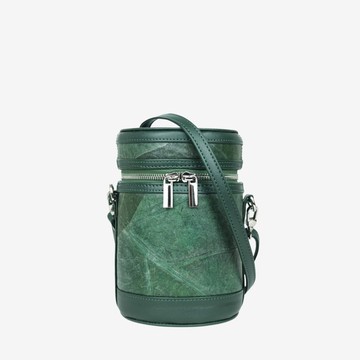 圓筒形斜背包，深綠色 (Mary-go-round)