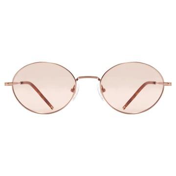 CARIN 橢圓框太陽眼鏡 NewJeans配戴款 LILY C4  145mm  玫瑰金 + 淡粉色