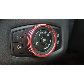 ~歐力斯~福特 FORD 12-18年 MK3 MK3.5 FOCUS 大燈旋鈕 大燈旋鈕裝飾圈 大燈旋鈕亮圈 裝飾圈