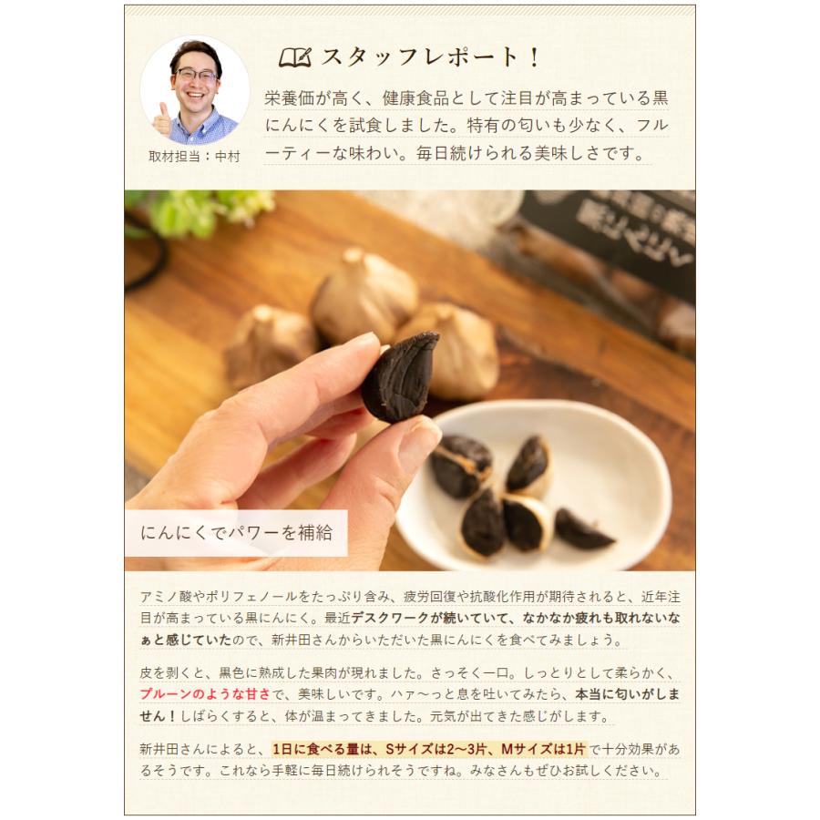 黒にんにく Mサイズ 2袋入り ニンニク 大蒜 にんにくの新井田 送料無料