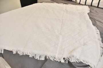 特價外貿出口日系文藝滌棉夏季透氣浮雕格子立體蓋毯沙發毯休閑