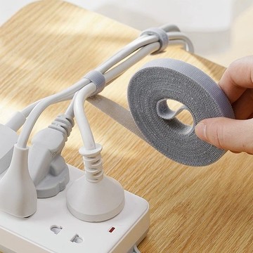 數據綫收納神器魔術貼紮帶理綫器電腦束綫帶桌麵電綫走綫固定綁帶 CC9J