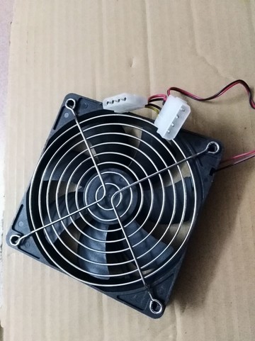 全新電腦12CM機箱電源風扇12025二線電源雙接口散熱器網罩12V靜音
