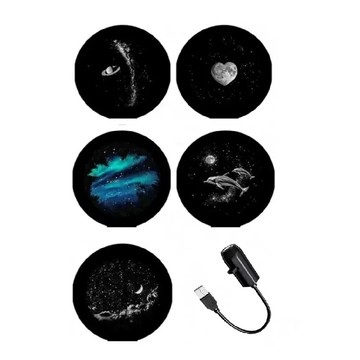 JG國際 USB迷你星空投影氛圍燈 一秒極光 星空夜燈 車用氣氛燈 免安裝 拍照背景 臥室佈置 網美必備