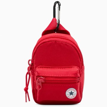 【CONVERSE匡威】ALL STAR Mini Go Pouch紅色潮流零錢包(10027428A02)復古迷你包 隨行耳機包隨身小收納袋 迷你復古後背包 慶生禮物 同事禮物 新年禮物