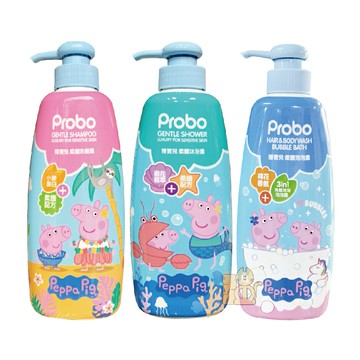 博寳兒 佩佩豬 柔護 洗髮露 沐浴露 泡泡浴 500ml