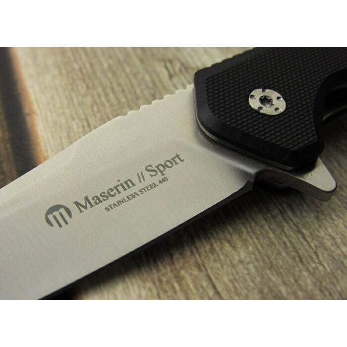 マセリン スポーツ フリッパー ライナーロック 折り畳みナイフ Maserin Sport folding knife 46003G10N