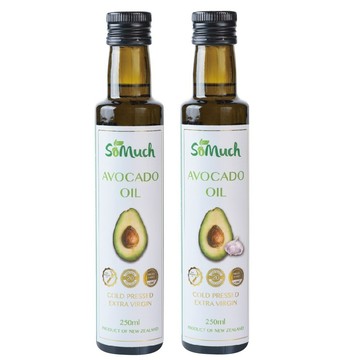壽滿趣 【Somuch】頂級冷壓初榨酪梨油+蒜香酪梨油(250mlx2)