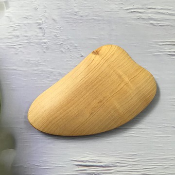 台灣檜木臉部按摩刮痧板 編號F19