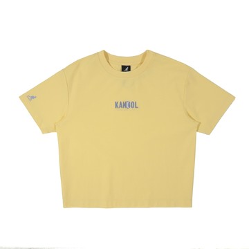 KANGOL 女 短版經典繡花T 6522101061
