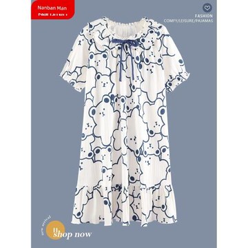 南極人純棉孕婦大碼女款夏季睡裙