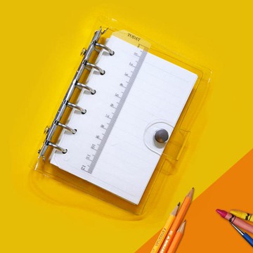 WB DIARY 6孔活頁本 + 內頁與封面  A7  1個  透明