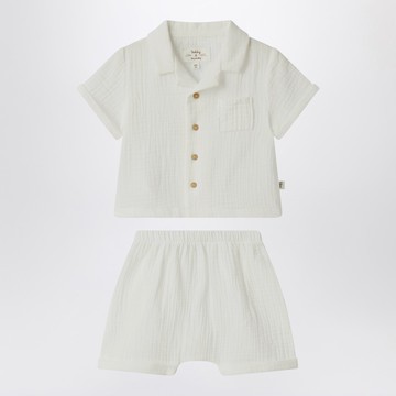 Two-piece set in milky white