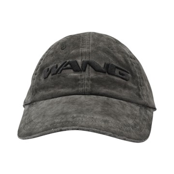 alexanderwang 立體Logo裝飾刺繡植絨牛仔布帽