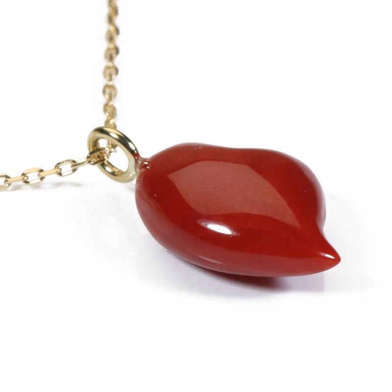 珊瑚 k18 pt900 ペンダント 血赤珊瑚 ペンダント トップ K18 イエロー