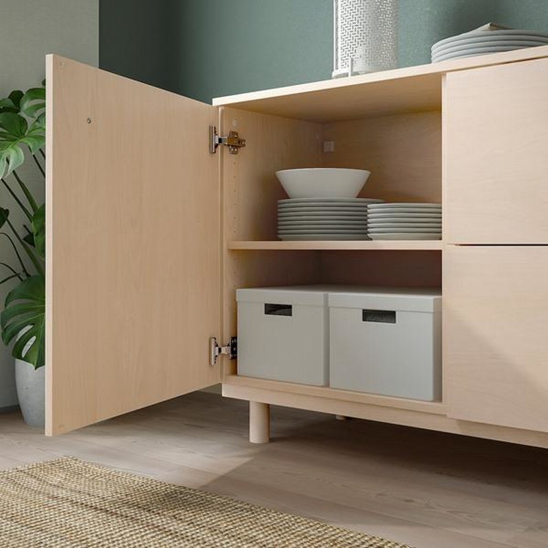IKEA サイドボード　引取り歓迎！ IKEA/イケア/通販】ERSNAS エルスネース サイドボード, バーチ調