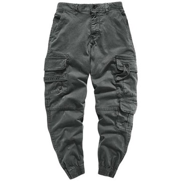 VIP多口袋工裝褲男潮牌2026新款韓版束腳褲復古百搭休閑褲子潮流